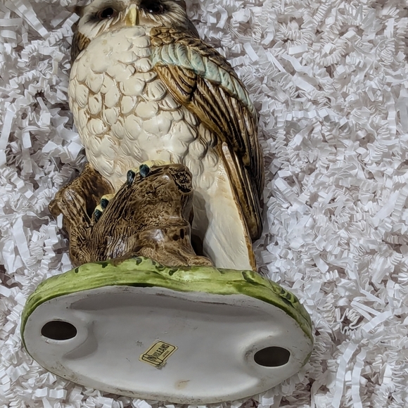 Norleans Japan vintage owl on tree stump figurine - Picture 6 of 7